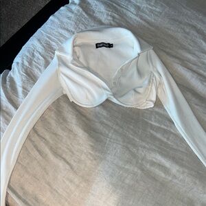 White Long Sleeve Top